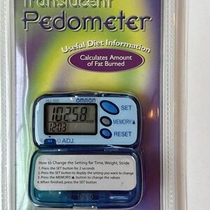 OMRON Translucent Blue Digital Pedometer